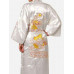 Men's Comfy Japanese Chinese Kimono Dressing Gown Bath Robe Nightwear Black
