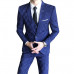 2022 New Men's 3-piece Slim Fit Trousers Suit Jacket Trousers Vest Hot