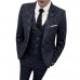 2022 New Men's 3-piece Slim Fit Trousers Suit Jacket Trousers Vest Hot