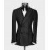 Mens Suit Peak Lapel Double Breasted Regular Fit Tuxedos Formal Business Blazer